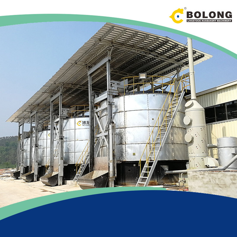 stable vertical aerobic composting system